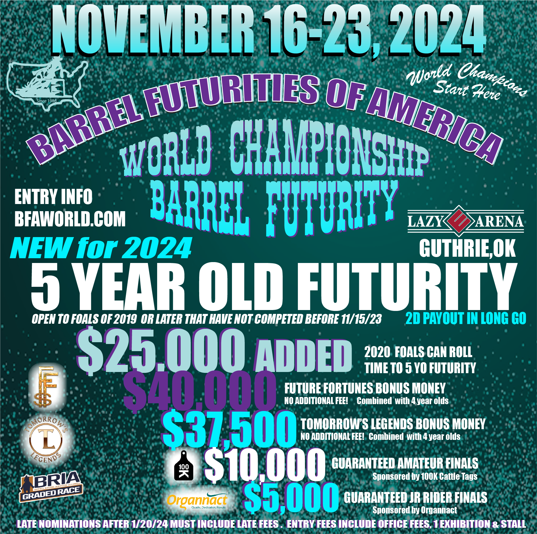 5 Year Old Futurity Class New For 2024