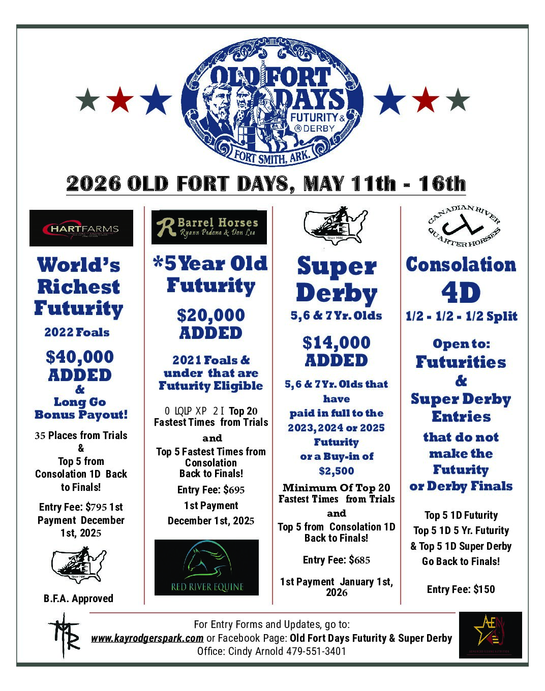 May 11-16, 2026 Fort Smith, AR – OLD FORT DAYS